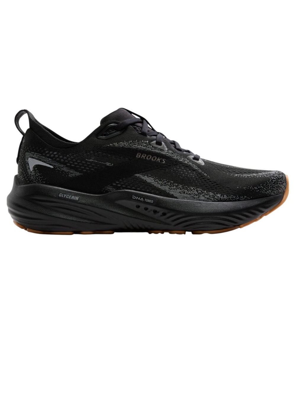 Brooks Men's Black Running Shoe - Glycerin 22 Size 10